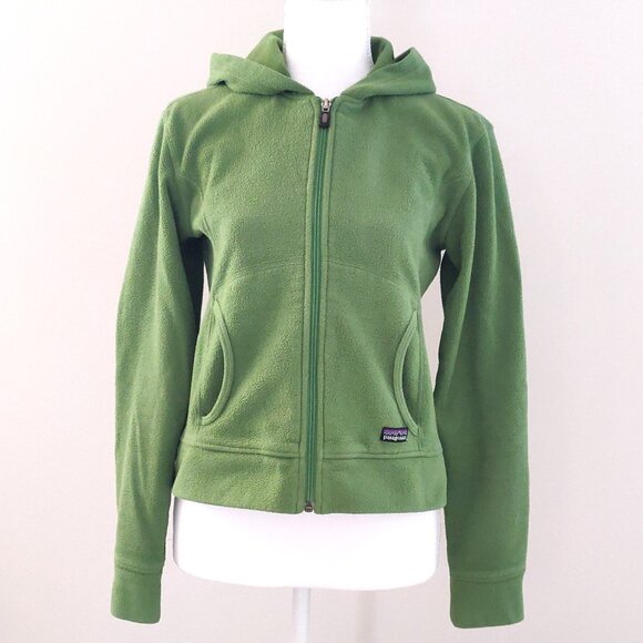 Patagonia Vintage 90s Women's Fleece with Hood - Full Zip - Picture 1 of 7
